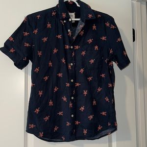 Men’s Crawdad-Print Hawaiian Shirt - Goodfellow & Co.